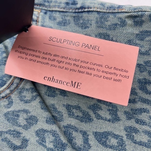 Jen7 For All‎ Mankind Ankle Skinny Jeans Blue Leopard Slimming Stretch 6 New - Picture 9 of 9